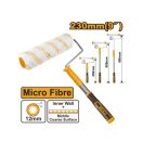 INGCO Mikrofaser-Farbroller mit Teleskopstiel 230 x 12 x 6 mm mit weichem Griff 455-900 mm