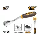 INGCO Knarrenantrieb 1/2" 255 mm 72T gebogen CrV