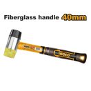 INGCO Doppelkopfhammer 40 mm mit Glasfasergriff