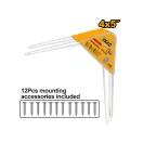 INGCO Regalhalter Konsole 100 x 120 mm (2 Stück)