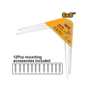 INGCO Regalträgerkonsole 150 x 200 mm (2 Stück)