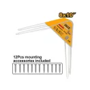 INGCO Regalhalterung 200 x 250 mm (2 Stück)