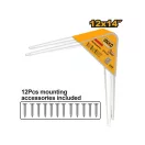 INGCO Regalstütze 300 x 350 mm (2 Stück)