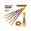 INGCO Handsägeblatt für Metall 300 / 12 mm 24 TPI Bi-Metall (5 Stück)