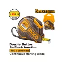 INGCO Maßband 3 m x 16 mm gummiert