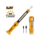 INGCO Akku-LED-Lampe 300 lm 3,6 V (USB-C-Ladegerät)