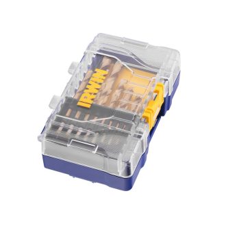 IRWIN Spiralbohrer-Set 15-teilig TiN zylindrisch (1,5-10 mm)