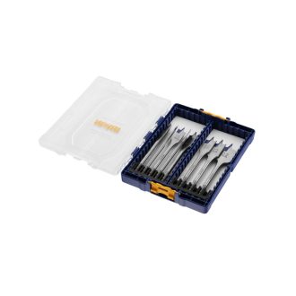   IRWIN Flachholzbohrer-Set 8-teilig, Blue Groove 4x (12 - 32 mm)