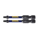 IRWIN Impact Pro Bitspitze SQ2 x 57 mm (2 Stück)
