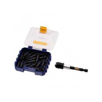 IRWIN Impact Pro Bit-Set T20 x 25 mm + Bithalter (20 Stück)