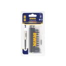 IRWIN Impact Pro Bit-Set 10-teilig 25 mm (3 x PZ2, 4 x TX20, 3 x TX25) + Bithalter