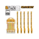 INGCO Stichsägeblatt für Holz 100/74 mm 6 TPI Kurvenschnitt HCS (5 Stück)