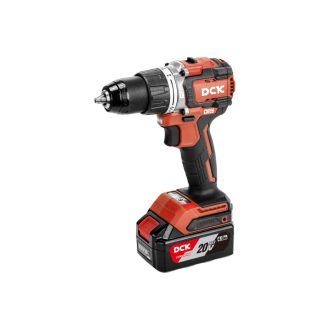  DCK Akku-Schlagbohrschrauber 90 Nm bürstenlos 20 V (2 x 4,0 Ah Akku + Ladegerät)