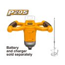 INGCO Akku-Mischmaschine 20 V (ohne Akku und Ladegerät)