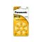 PANASONIC PR10 Zink-Luft-Hörgerätebatterie 1,4 V (6 Stück)
