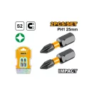 INGCO Impact Bit PH1 x 25 mm (2 Stück)