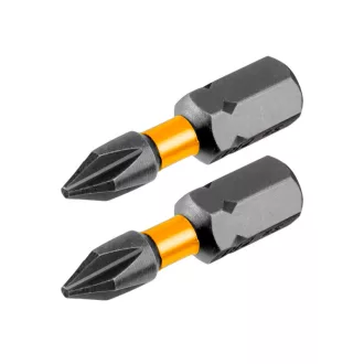 INGCO Impact Bit-Spitze PH2 x 25 mm (2 Stück)