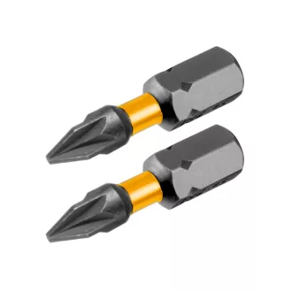 INGCO Impact Bit Spitze PZ2 x 25 mm (2 Stück)