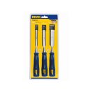 IRWIN Marples Holzmeißel-Set mit 3-teiligem Kunststoffgriff (13-19-25 mm)