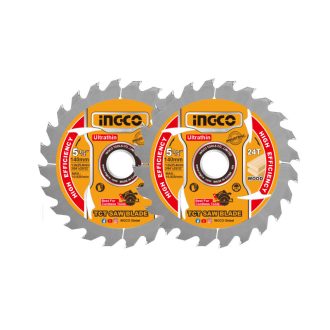   INGCO Sägeblatt für Holz 140 x 20 x 1,0 mm / 24 Zähne (2 Stück)
