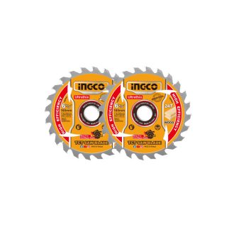   INGCO Kreissägeblatt für Holz 165 x 20 x 1,0 mm / 24 Zähne (2 Stück)