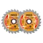 INGCO Kreissägeblatt für Holz 185 x 20 x 1,0 mm / 24T (2 Stück)