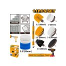 INGCO Bürstenset 11-teilig mit Bit-Aufnahme