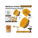 INGCO Bürstenset 3-teilig bitbefestigt