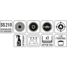 YATO GASTRO Topf mit Deckel 2,4 Liter 160 x 120 mm Edelstahl