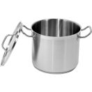 YATO GASTRO Topf mit Deckel 9 Liter 240 x 200 mm Edelstahl