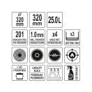 YATO GASTRO Topf mit Deckel 25 Liter 320 x 320 mm Edelstahl