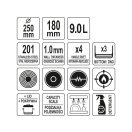 YATO GASTRO Topf mit Deckel 9 Liter 250 x 180 mm Edelstahl