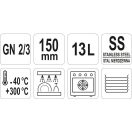 YATO GASTRO Inox-Einsatz 150 mm GN 2/3