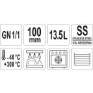 YATO GASTRO Inox-Einsatz 100 mm GN 1/1