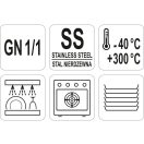 YATO GASTRO Inox-Einsatzdeckel GN 1/1