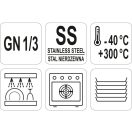 YATO GASTRO Inox-Einsatzdeckel GN 1/3