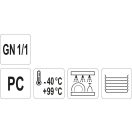 YATO GASTRO Boxeinsatz Kunststoff GN 1/1