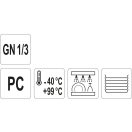 YATO GASTRO Boxeinsatz Kunststoff GN 1/3