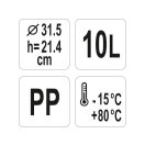 YATO GASTRO Kunststoffeimer 10 Liter