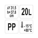 YATO GASTRO Kunststoffeimer 20 Liter