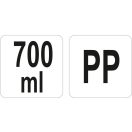 YATO GASTRO Saucenspenderflasche rot