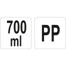 YATO GASTRO Saucenspenderflasche gelb