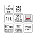 YATO GASTRO Inox-Eimer 12 Liter