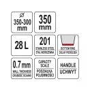 YATO GASTRO Inox-Eimer 28 Liter