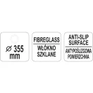 YATO GASTRO Rundes rutschfestes Tablett 355 mm