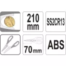 YATO GASTRO Küchenschere 210 mm zerlegbar
