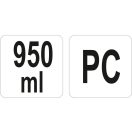 YATO GASTRO Kunststoff-Eisportionierer 950 ml PC