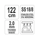 YATO GASTRO Inox Paddel 1220 mm