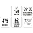YATO GASTRO Inox Filterlöffel 300 mm
