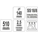 YATO GASTRO Tropflöffel 140 x 510 mm